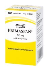 PRIMASPAN 50 mg enterotabl 100 kpl