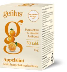 Gefilus Appelsiinipurutabletti 30 kpl