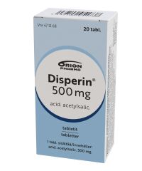 DISPERIN 500 mg tabl 20 fol