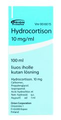 HYDROCORTISON 10 mg/ml liuos iholle 100 ml