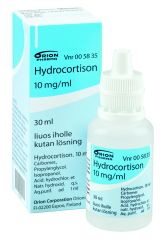 HYDROCORTISON 10 mg/ml liuos iholle 30 ml