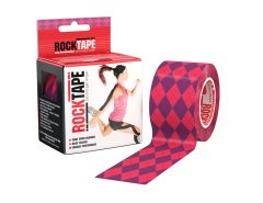 Rocktape Kinesioteippi Pink-ruutu 5cmx5m 1 rll