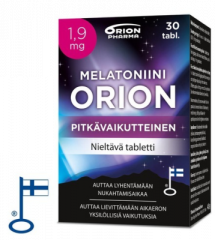 MELATONIINI ORION 1,9 MG PITKÄVAIK. 30 TABL