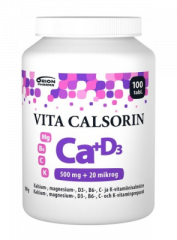 Vita-Calsorin 500mg + 20mikrog 100 tabl
