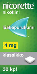 NICORETTE 4 mg lääkepurukumi 30 fol
