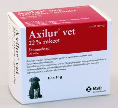 AXILUR 22 % vet rakeet 10x10 g